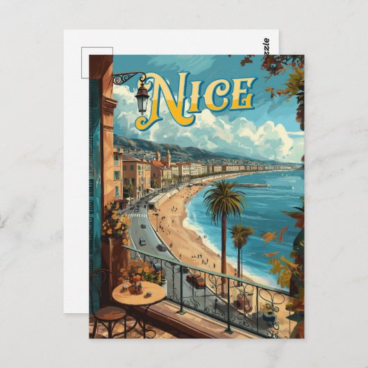 Een Nice, Frankrijk Briefkaart (Voorkant / Achterkant)