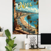 Een  Nice, Frankrijk Poster (Thuiskantoor)