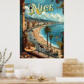 Een  Nice, Frankrijk Poster (Keuken)