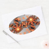 Een Nicer Day en een betere nacht Ovale Sticker (Envelop)