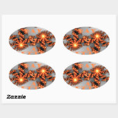 Een Nicer Day en een betere nacht Ovale Sticker (Vel)