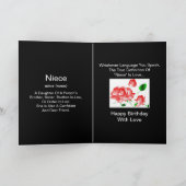 "Een Niece's Birthday" Kaart (Binnen)