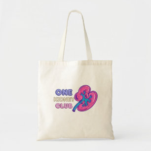 EÉN NIERCLUB, NIERTRANSPLANTATIE TOTE BAG