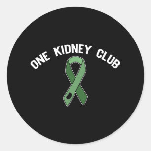 Een nierclub vraagt me hoe ik me bij orgaandonorma ronde sticker