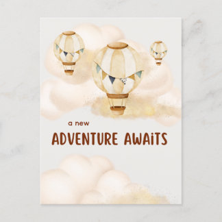 Een nieuw avontuur wacht op neutralen briefkaart