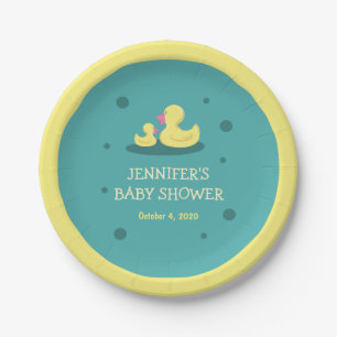 Een nieuw Baby shower voor een baby om van te houd Papieren Bordje