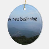 Een nieuw begin keramisch ornament (Links)