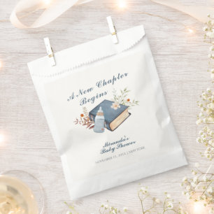  een nieuw Chapter Book Bottle Baby shower Bedankzakje