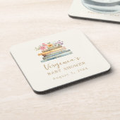 Een nieuw Chapter Books Baby shower Bier Onderzetter (Linkerzijde)