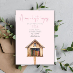 Een nieuw Chapter Mini Library Books Baby shower P Kaart