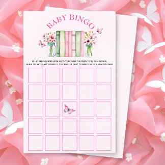 Een nieuw hoofdstuk begint baby shower bingo spel flyer