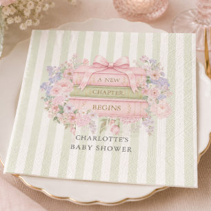 Een nieuw hoofdstuk begint baby shower servet