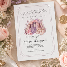 Een nieuw hoofdstuk begint baby shower, sprookjesb