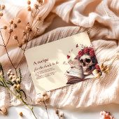 Een nieuw hoofdstuk begint gothic bridal shower Re Informatiekaartje