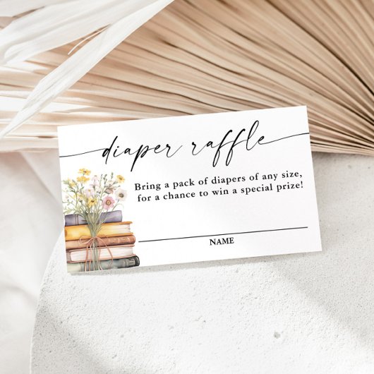 Een nieuw hoofdstuk begint met Baby shower, luierk Informatiekaartje