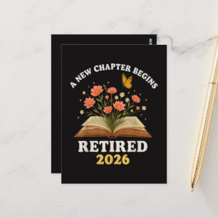 Een nieuw hoofdstuk begint met pensioen 2026 briefkaart