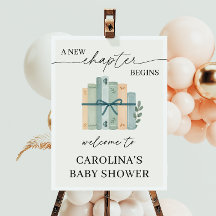 Een nieuw hoofdstuk begint Verhaalboek baby shower