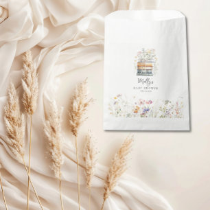 Een nieuw hoofdstuk begint Wildflower Book Baby sh Bedankzakje
