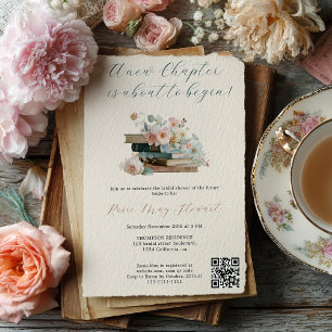 Een nieuw hoofdstuk Floral Story Book Vrijgezellen Kaart