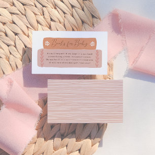 Een nieuw hoofdstuk Storybook Baby shower boeken v Informatiekaartje