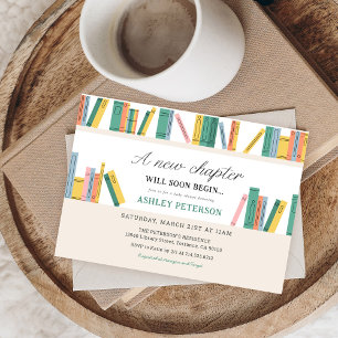 Een nieuw hoofdstuk Storybook Baby shower Kaart