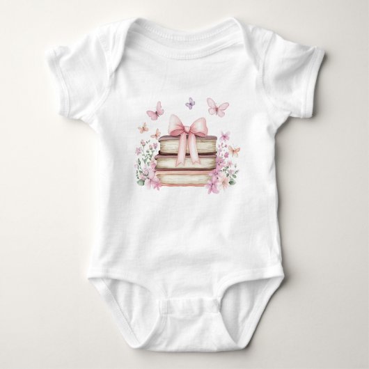 Een nieuw hoofdstuk storybook Baby shower Romper (Voorkant)