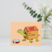 Een nieuw huis aankondigingskaart (Staand voorkant)