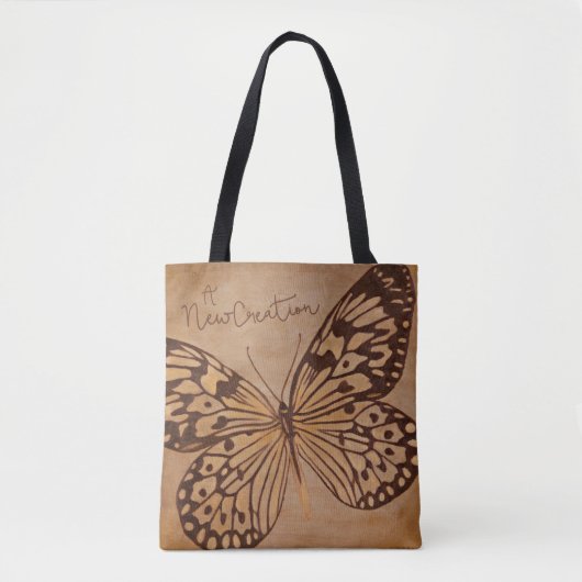 Een nieuw ontwerp van Butterflies-Canvas tas (Voorkant)