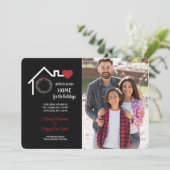 Een nieuw thuis voor de feestdagen Foto kerstkaart (Staand voorkant)