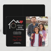 Een nieuw thuis voor de feestdagen Foto kerstkaart (Voorkant / Achterkant)