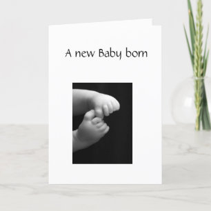 Een nieuwe baby geboren kaart