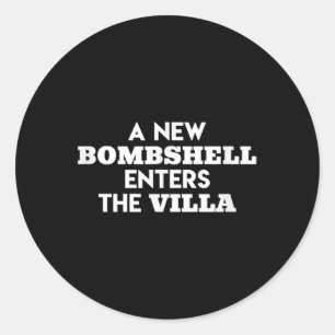 Een Nieuwe Bombarie komt naar Villa Island Love Tv Ronde Sticker