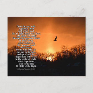 Een nieuwe dag briefkaart