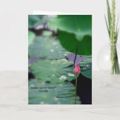 Een nieuwe Dageraad Feestdagen Kaart (Achterkant)