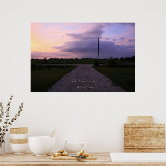 Een nieuwe Dageraad Poster (Keuken)