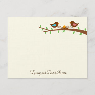 Een nieuwe Egg Flat Hartelijk dank Bedankkaart