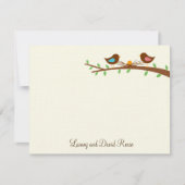 Een nieuwe Egg Flat Hartelijk dank Bedankkaart (Voorkant)