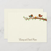 Een nieuwe Egg Flat Hartelijk dank Bedankkaart (Voorkant / Achterkant)