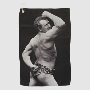 Een nieuwe functie van StrongMen Eugen Sandow Body Golfhanddoek