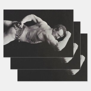 Een nieuwe functie van StrongMen Eugen Sandow Body Inpakpapier Vel