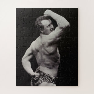 Een nieuwe functie van StrongMen Eugen Sandow Body Legpuzzel
