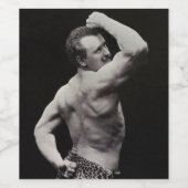 Een nieuwe functie van StrongMen Eugen Sandow Body Wijn Etiket (Enkel label)
