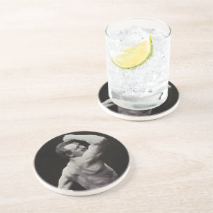 Een nieuwe functie van StrongMen Eugen Sandow Body Zandsteen Onderzetter