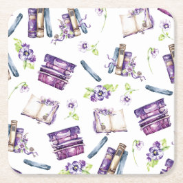 Een Nieuwe Hoofdstuk Bruisfeest, Boek Thema Papier Vierkante Kartonnen Onderzetter