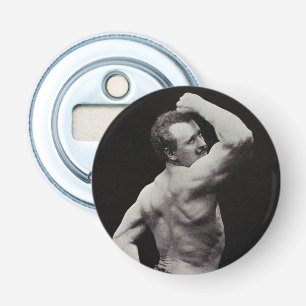 Een Nieuwe Houding door Sterke Mannen Eugen Sandow Button Flesopener