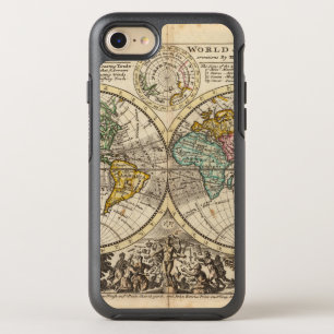 Een nieuwe kaart van de hele wereld met handelswin OtterBox symmetry iPhone 8/7 hoesje