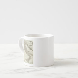 Een nieuwe kaart van Italië met de eilanden van S Espresso Kop