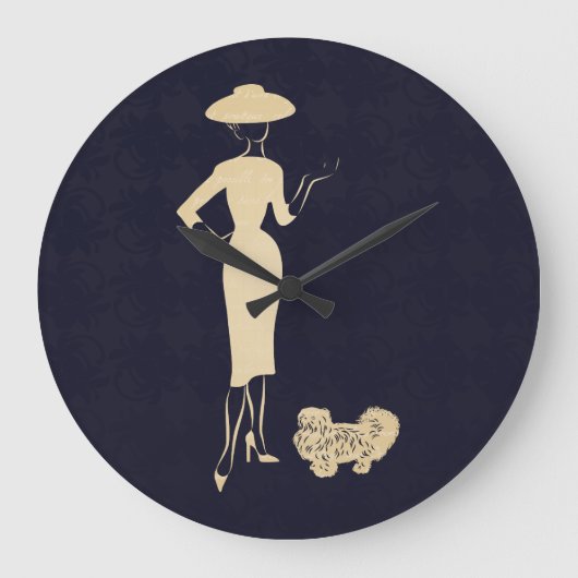 Een nieuwe kijk  Mode van de jaren '50 Grote Klok (Voorkant)