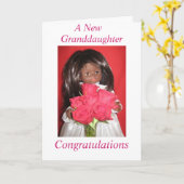 Een nieuwe kleindochter kaart (Gele Bloem)