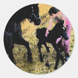 Een nieuwe moeder Stickers